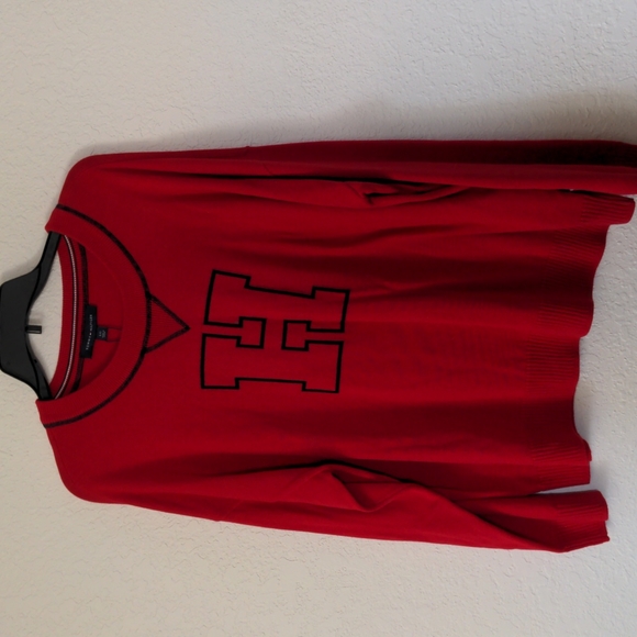 Tommy Hilfiger Global Logo Crew Neck Sweater Sz: L - Picture 2 of 9